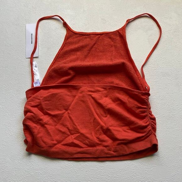 Out From Under Urban Outfitters Ruched Cami Tank Top M/L Burnt Orange NWT - Picture 2 of 6